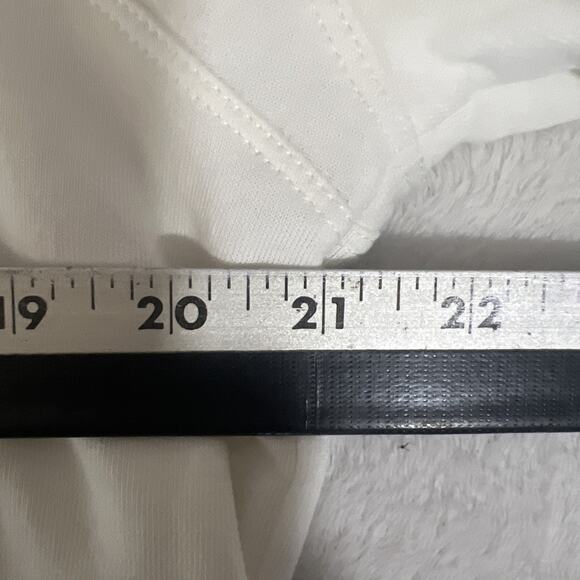 Madewell Womens Puff Sleeve Sweatshirt Ivory Medium Cropped Pullover Cotton Top - Picture 8 of 10